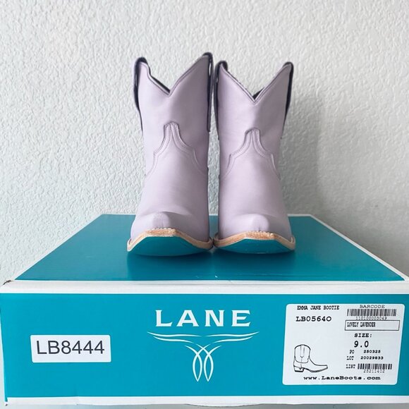 Lane EMMA JANE Womens Cowboy Bootie 9 Purple Western Cowgirl Short Ankle Boots - Picture 10 of 11